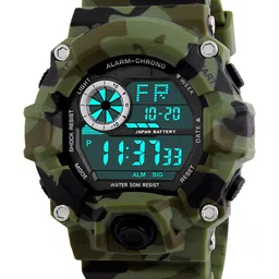 Skmei Men Green Dial & Green Straps Digital Waterproof Chronograph Watch SKMEI1019CG-image-10