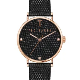 Ted Baker Women Leather Textured Straps Analogue Watch-picture-1