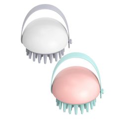 Kuber Industries Set Of 2 Hair Scalp Massager Brush For Dandruff - Pink & White-23
