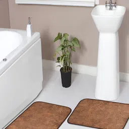 Florida 2 Pieces Rust Textured Anti-Skid Doormats-14