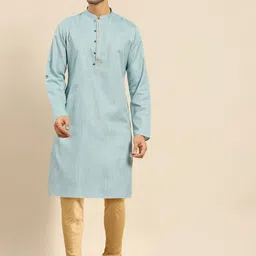 Amodh by Kisah Men Blue Kurta with Churidar-picture-29