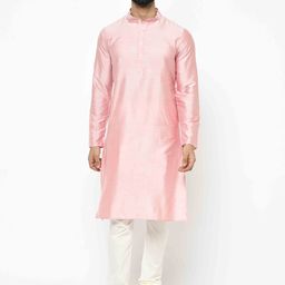 KISAH Mandarin Collar Regular Kurta With Churidar-image-50