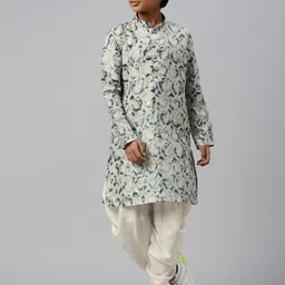 Sangria Boys Ethnic Motifs Printed Straight Kurta Set-10