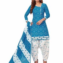 MIRAAN Printed Pure Cotton Unstitched Dress Material-image-86