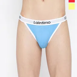 La Intimo Pack Of 3 Mid -Rise Anti-Microbial Thigh High Briefs LIBR020C-picture-56