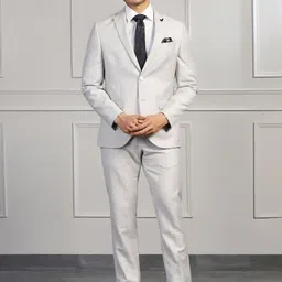 Blackberrys Men Slim-Fit Single-Breasted Two-Piece Formal Suit-picture-46