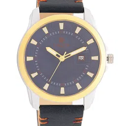 Carlton London Men Brass Dial & Leather Straps Analogue Watch CLLSGLDBL-image-36