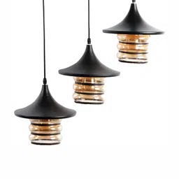 Whiteray Black Metal Textured Contemporary Ceiling Lamp-9