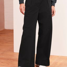 NEXT Women Pleated Wide Leg Chinos Trousers-image-39