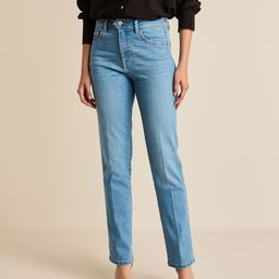 NEXT Women Straight Fit High-Rise Light Fade Stretchable Jeans-image-54
