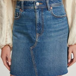 NEXT Straight Mini Denim Skirt-image-28