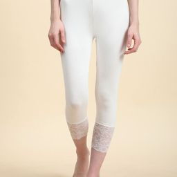 Outflits Women Mid-Rise Lace Lounge Pants-image-5