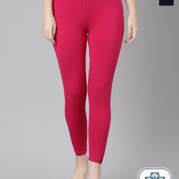 TWIN BIRDS Pack of 2 Solid Cropped Leggings-image-39