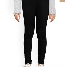 BAESD Girls Pack Of 2 Ankle Length Woollen Leggings-picture-8