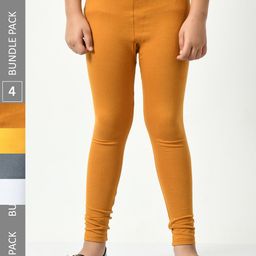 BAESD Girls Pack Of 4 Ankle Length Leggings-image-11