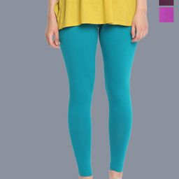 Dollar Missy Pack Of 3 Shape Retention Ankle Length Leggings-image-20