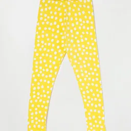 Fame Forever by Lifestyle Girls Yellow Cotton Printed Ankle Length Leggings-image-31