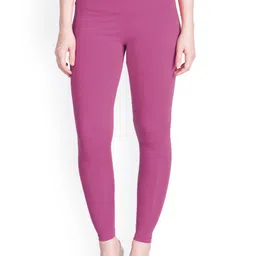 LYRA Women Rose Solid Cotton Ankle Length Leggings-picture-10