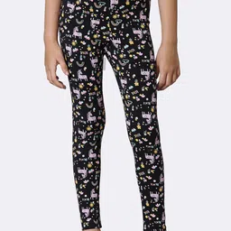 Van Heusen Girls Printed Ankle Length Lounge Leggings-image-27