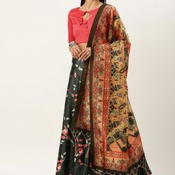 Kaizen TEXO FAB Semi-Stitched Lehenga & Unstitched Blouse With Dupatta-image-35