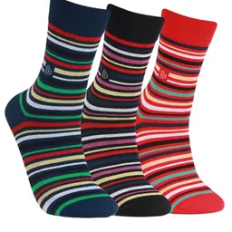 Bonjour Men Pack Of 3 Assorted Calf-Length Socks-5