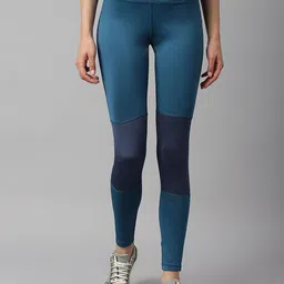 Alcis Women Colourblocked Anti-Static Slim-Fit Full-Length Sports Tights-image-27