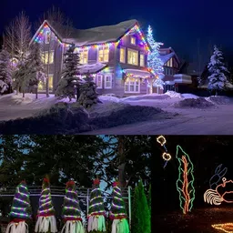 SPARK WORLD Red & Blue LED String Lights-6
