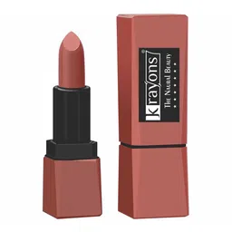krayons Intense Matte Velvet Touche Waterproof & Long Lasting Lipstick - Nude Beige 306-image-35