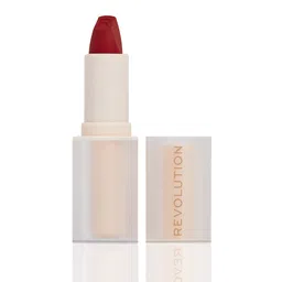 Makeup Revolution London Lip Allure Smudge-Proof Soft Satin Lipstick - CEO Brick Red-87