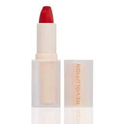 Makeup Revolution London Lip Allure Smudge-Proof Soft Satin Lipstick - Vibe Red-31