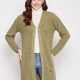 Duke Women Green Ribbed Longline-picture-50