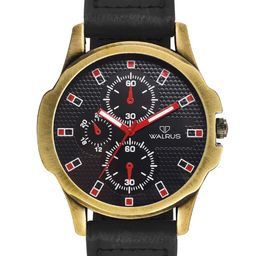 Walrus Men Brass Dial & Straps Analogue Watch WWTM-MACHINO-020231_D-6