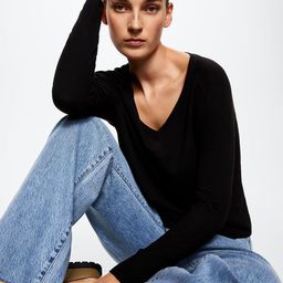 MANGO Women Black Pullover-image-89