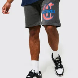 boohooMAN Slim Fit Printed Jersey Shorts-image-26