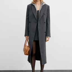 MANGO Double-Breasted Wool Longline Overcoat-image-59