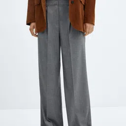 MANGO Women Pleated Trousers-image-26