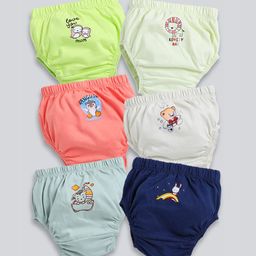 MooNKids Infants Pack of 6 Printed Cotton Basic Briefs MK_Bloomer_61-1