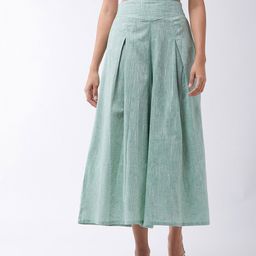 InWeave Women Cotton Flared Palazzos-18