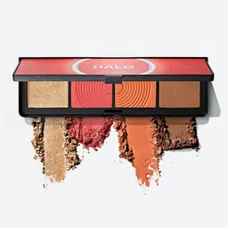 Smashbox Halo Sculpt + Glow Contour Blush Highlighter Palette With Vitamin E- Coral-0