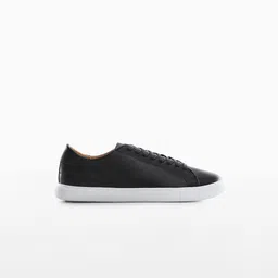 MANGO MAN Leather Sustainable Sneakers-image-7