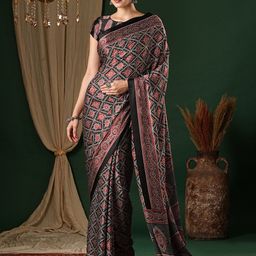 Anouk Ethnic Motifs Pure Crepe Saree-picture-6