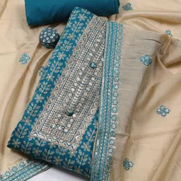 Meena Bazaar Printed Unstitched Dress Material-image-57