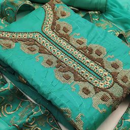 SHADOW & SAINING Embellished Unstitched Dress Material-image-65