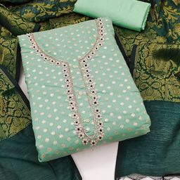 SHADOW & SAINING Woven Design Unstitched Dress Material-image-64