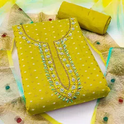 SHADOW & SAINING Geometric Woven Design Unstitched Dress Material-picture-40