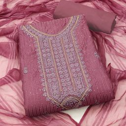 MANVAA Embroidered Pure Cotton Unstitched Dress Material-image-45
