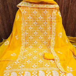 MANVAA Ethnic Motifs Embroidered Unstitched Dress Material-image-68