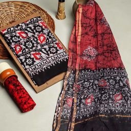 Kishori Sarees Floral Printed Pure Cotton Unstitched Dress Material-image-12
