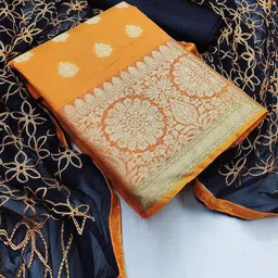KALINI Pure Silk Unstitched Dress Material-image-38