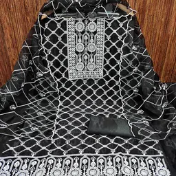 MANVAA Floral Embroidered Unstitched Dress Material-image-85